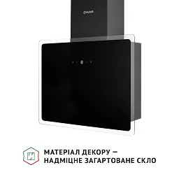 Витяжка декоративна похила Perfelli RIVA NERO - мініатюра 6