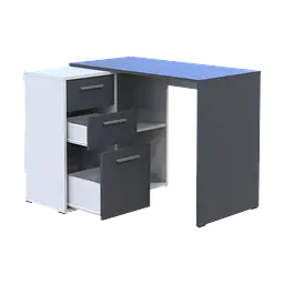 Офісний стіл Doros T8 Білий/Графіт 100х83х75 (41516125) - мініатюра 8