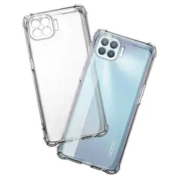 TPU чохол GETMAN Ease logo посилені кути Full Camera для Oppo Reno 4 Lite Безбарвний (прозорий) - мініатюра 2