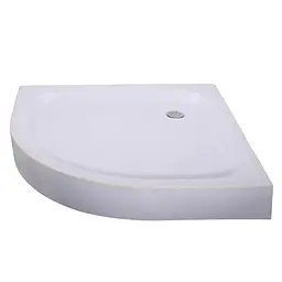 Душовий піддон із сифоном Mixxus Plain ST01-90x90x13 діаметр зливу 52 мм MI6916 Білий