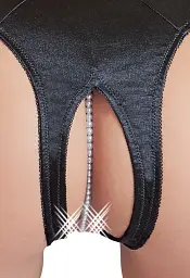 Трусики Cottelli Collection Lingerie L чорний - мініатюра 3