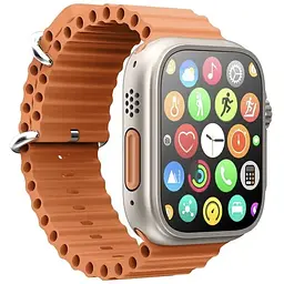 Розумний смарт-годинник Smart Watch GS ULTRA 8 Silver 2.05 безрамковий з бездротовою зарядкою