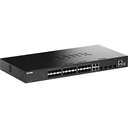 Комутатор D-Link DGS-1530-28SC 24-Port SFP L3 Managed (DGS-1530-28SC/E)