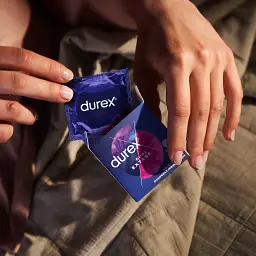 Презервативи рельєфні з анестетиком Durex Dual Extase 3 шт. - мініатюра 6