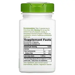 Кора котячого кігтя Nature's Way Cat's Claw Bark, 100 вегакапсул для підтримки імунної системи - мініатюра 2