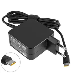 Блок живлення для ноутбука Lenovo USB-C 45W (20V/2.25A, 15V/3A, 12V/3A, 9V/3A, 5V2A), USB3.1/Type-C/USB-C, квадратний, Black - мініатюра 2