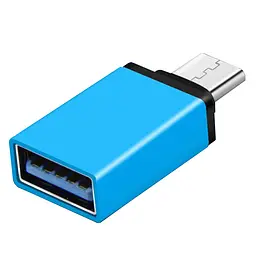 Перехідник Type-C USB 3.1 (OTG) OEM, Синій