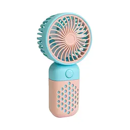 Портативний вентилятор Mini Fan Z8 Блакитно-рожевий, маленький вентилятор на акумуляторі | міні вентилятор (ST) - мініатюра 3