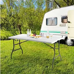 Складний стіл SpringFun 180×74 см портативний стіл для заходів багатофункціональний компактний для туризму - мініатюра 8