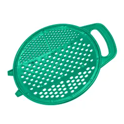 Терка пластмасова кругла для дитячого харчування та картоплі 24 см, Kitchette Зелений 84649