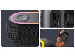 Портативна колонка Havit SK810BT RGB Black (HV-SK810BT) - мініатюра 4