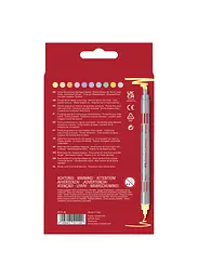 Фломастери 10 кол. FABER CASTELL Fibre-Tip Pastel двосторонні (151112) - мініатюра 2