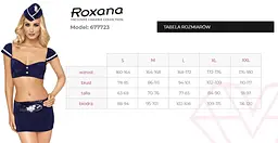 Еротичний костюм стюардеси Roxana 6777 XXL (синій) - мініатюра 4