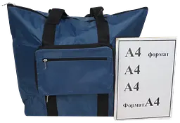 Складна сумка шопер для покупок 25L Topmove Traveler синя - мініатюра 7