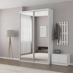 Шафа-купе Idea серія 1 160 x 45 x 240 см Білий Дзеркало