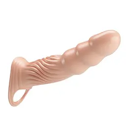 Насадка на пеніс Pretty Love 3.0" Adjustable, 24 см (тілесний) - мініатюра 6