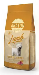 Повноцінний Сухий корм для дорослих собак з ягнятиною ARATON LAMB Adult All Breeds 15 кг