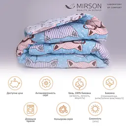 Ковдра бавовняна MirSon Літня №2817 Сolor Fun Line Whales, полуторна, 205х140 см, фіолетова (2200006687085) - мініатюра 2