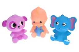 Набір іграшок для ванної страви тварини та пупс BLS59-1 3 штуки в пакеті YG Toys