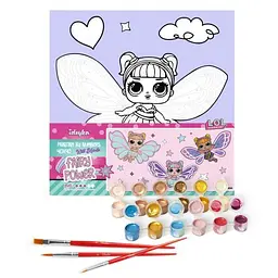 Картина за номерами з фарбами металік "L.O.L. Surprise! O.M.G. Fairies Sweetiefly" 40х40 см - мініатюра 2
