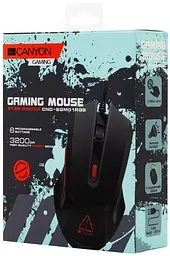 Миша Star Raider, Black, USB, оптична (сенсор Pixart 3168) Canyon teh0028183 - мініатюра 2