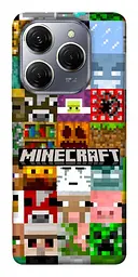 Чохол Demsky Minecraft collage для TECNO Spark 20 Pro