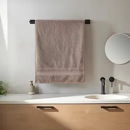 Рушник для обличчя 50x95 см котоновий коричневий Colorful Home - мініатюра 2