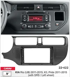Перехідна рамка KIA Rio Carav 22-422 - мініатюра 5
