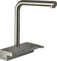 Змішувач Hansgrohe Aquno Select М81 250 2jet кухонний з витяжним виливом Sbox 73830800 Stainless Steel Нержавіюча сталь