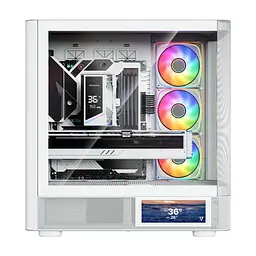 Корпус для ПК Modecom VOLCANO AQ400 ARGB LCD 6.2 (MC-A-AQ400-4FA-W) - мініатюра 2