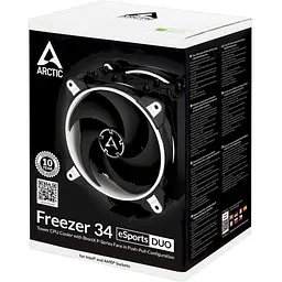 Кулер для процесора Arctic Freezer 34 eSports DUO Black/White 1700 (ACFRE00061A) Б/в - мініатюра 7