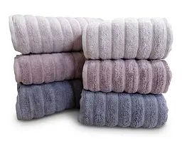 Набір турецьких махрових рушників Cestepe MicroCotton Premium 3 штуки 50x90 + 3 штуки 70х140 Ezgi 2 щільність 600 г/м2 - мініатюра 4