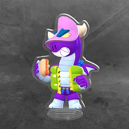 Акрилова колекційна фігурка Brawl Stars Даг (Doug) 10 см - мініатюра 2