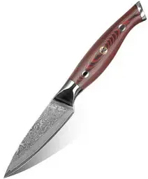 Ніж для чищення овочів Damascus DK-FK 1008 VG-10 9 см Дамаська сталь 67 шарів