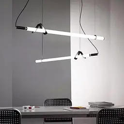 Трубчастий LED світильник із чорним корпусом 100 см | Line F | Арт. NO17-1000L BK - мініатюра 6