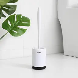 Йоржик для унітазу МВМ My Home підлоговий BP-13, білий з чорним (BP-13 WHITE/BLACK) - мініатюра 8