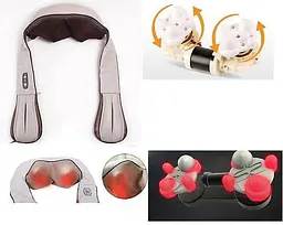 Роликовий масажер для шиї і спини інфрачервоний підігрів Massager of Neck Kneading 55w - мініатюра 7