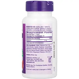 Мелатонін Natrol Fast Dissolve швидкорозчинний зі смаком полуниці 3 мг 90 таблеток (NTL06076) - мініатюра 2