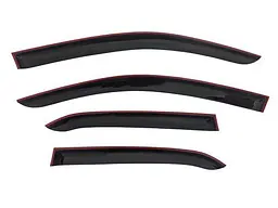 Дефлектори вікон вітровики Mitsubishi Lancer IX 2003-2007 Скотч 3M Voron Glass - мініатюра 5