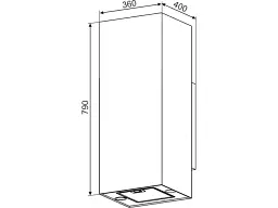 Витяжка декоративна GRANADO Yunkos 2603-1200 inox - мініатюра 7