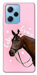 Чохол Demsky Horse with flower для Xiaomi Poco X5 Pro 5G