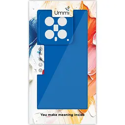 Чохол Silicone Cover Ummi Lakshmi Full Camera (AA) для Xiaomi 14 Синій / Navy Blue - мініатюра 4