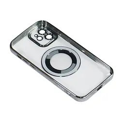 Магнітний чохол XON PhoneCase Magnetic для iPhone 12 (PCMC1112100G 8130) Сірий/Прозорий - мініатюра 4