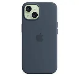 Силіконовий чохол CasePro Silicone Case with MagSafe Storm Blue для iPhone 15 - мініатюра 4
