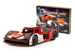 Дерев'яний 3D конструктор Racing Car, Puzzleоk (Puz-01037), 146 дет.