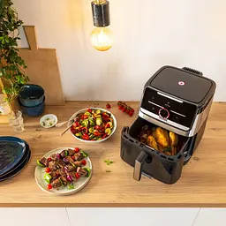 Мультипіч Tefal Easy Fry Silence XXL Smart Vision 1800 Вт чорна (EY876DE1) - мініатюра 16