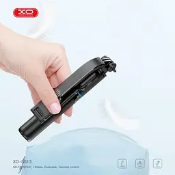 Селфі - монопод бездротовий XO SS13 Bluetooth Selfie Stick Tripod (штатив тринога) 106 см - мініатюра 7