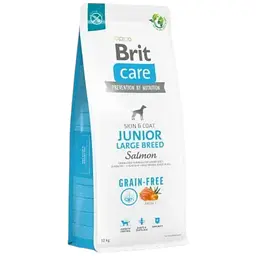 Сухий корм Brit Care Dog Grain-free Junior Large Breed для молодих собак великих порід, беззерновий з лососем, 12 кг