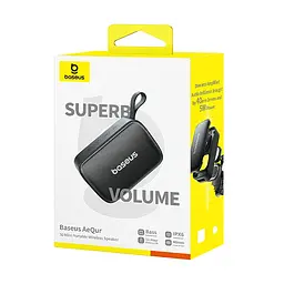 Bluetooth Колонка Baseus OS AeQur 30 Mini (A20077900123-00) Cosmic Black - мініатюра 4