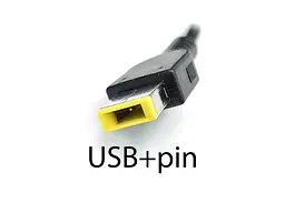 Зарядний пристрій для Lenovo 20V 3.25A 65W (USB+pin) HC - мініатюра 2
